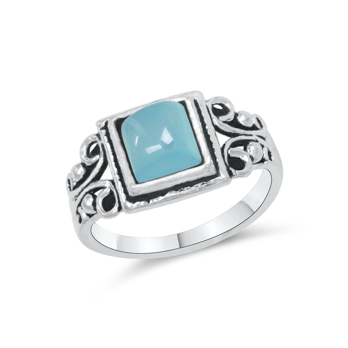 Dainty Stacking Rings – Silver-Plated, Assorted Natural Crystals, Boho Style | Wholesale