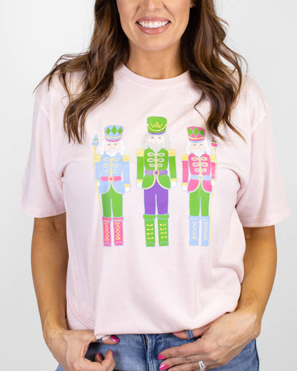 Candy Nutcracker Crew Neck T-Shirt   XLight Pink/Multi   -Asst.