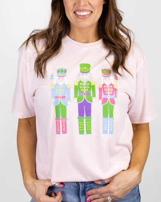 Candy Nutcracker Crew Neck T-Shirt   XLight Pink/Multi   -Asst.