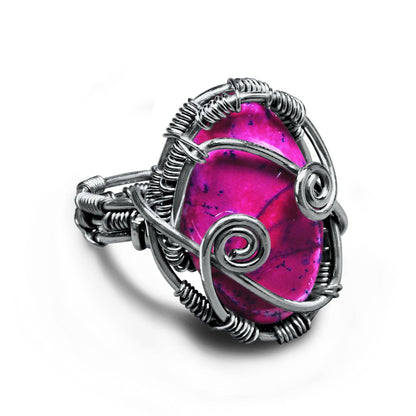 Wire Wrapped Gemstone Rings – Copper, Gold, Silver & Black Rhodium | Handmade | Wholesale Bundles