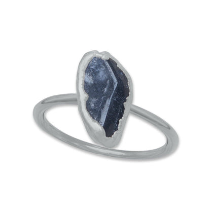Raw Crystal Ring – Silver, Gold, Rose Gold & Black Rhodium Finish | Natural Stones (Made to Order)