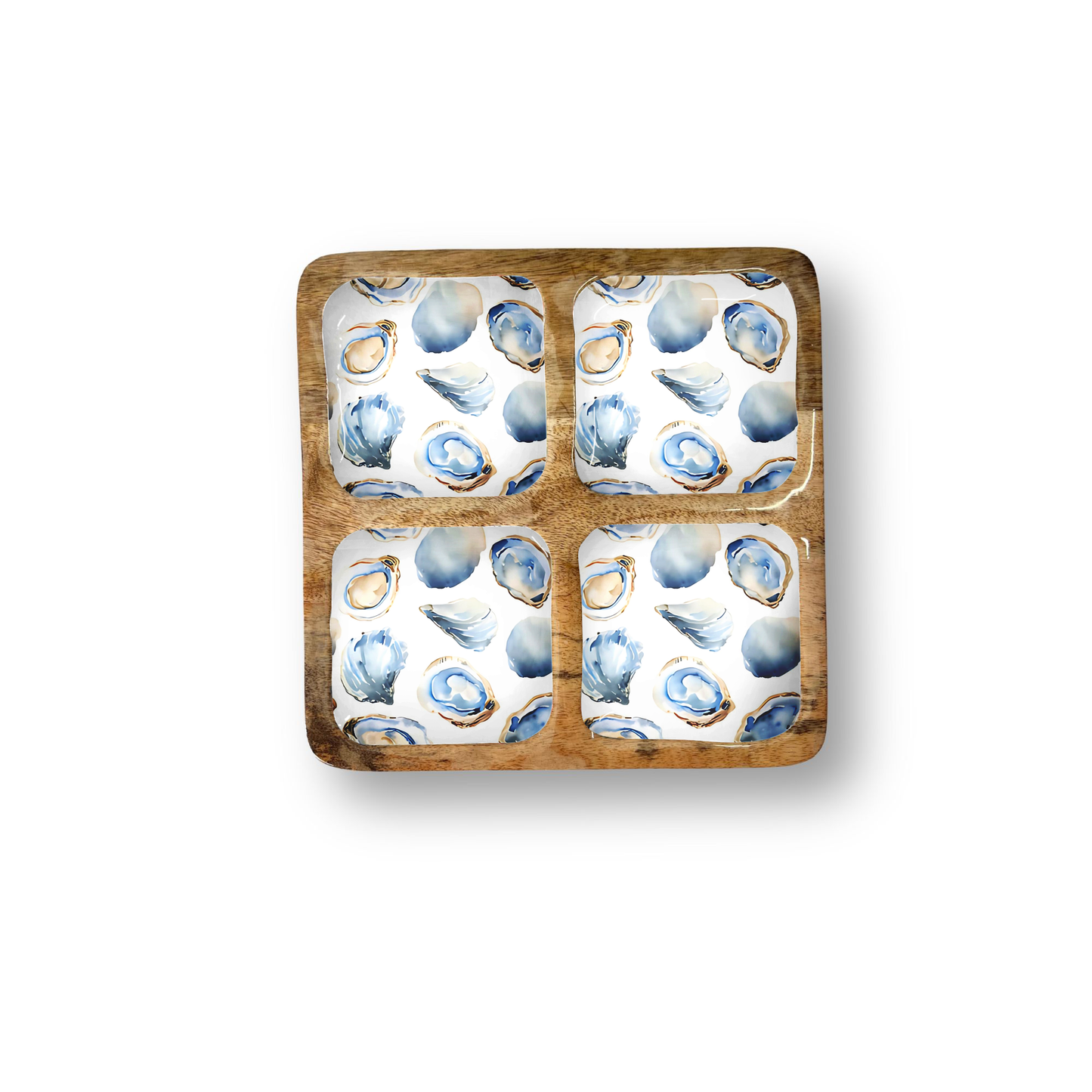 Oyster 12" Quad Tray w/ 4 Compartments 8-32 PREORDER