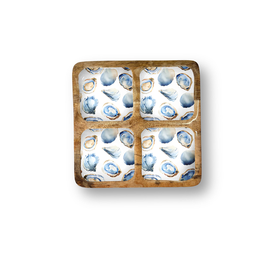 Oyster 12" Quad Tray w/ 4 Compartments 8-32 PREORDER