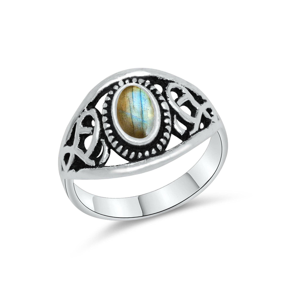 Dainty Stacking Rings – Silver-Plated, Assorted Natural Crystals, Boho Style | Wholesale