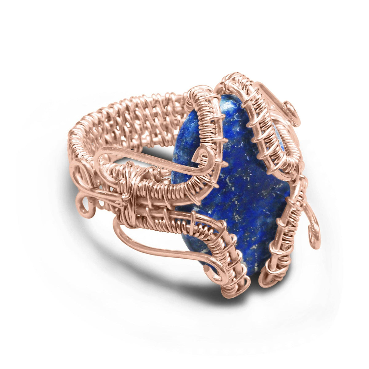 Wire Wrapped Gemstone Rings – Copper, Gold, Silver & Black Rhodium | Handmade | Wholesale Bundles