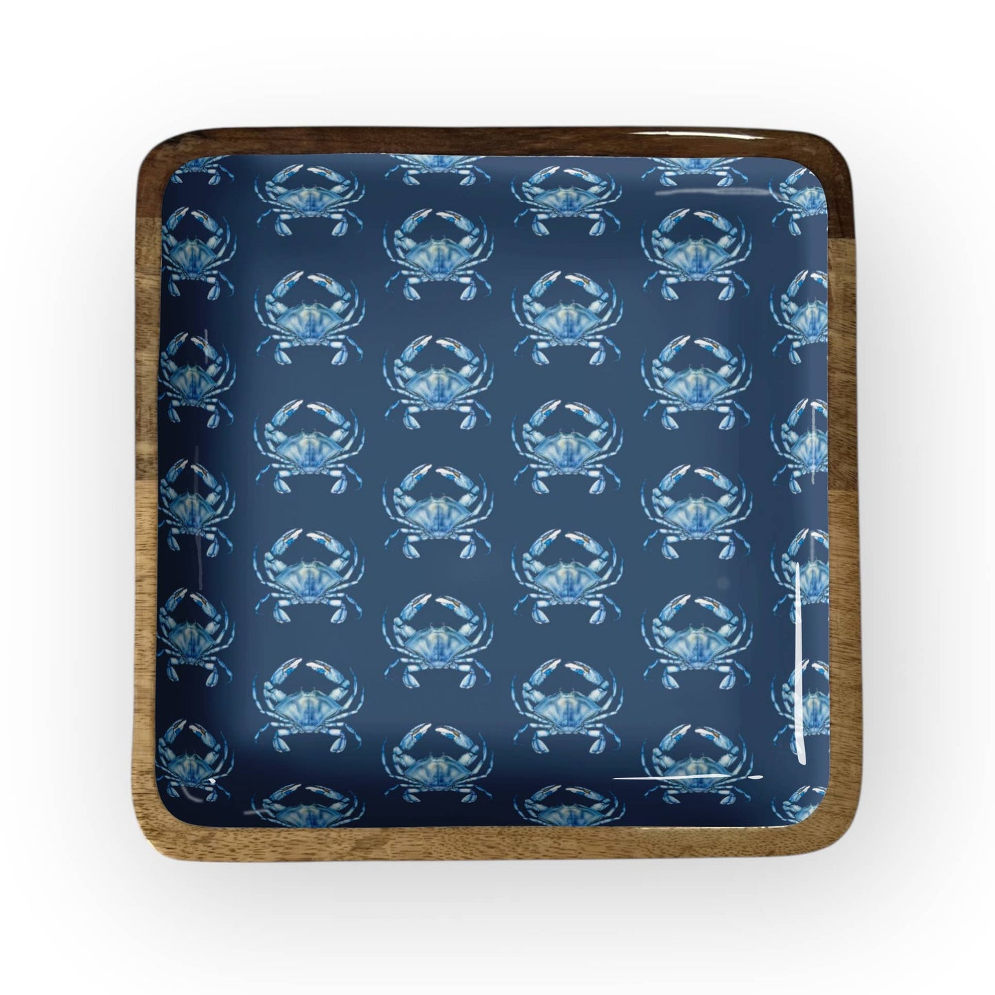 Blue Crab Square Trays (8", 10" or 12" in Packs of 2) 6-06