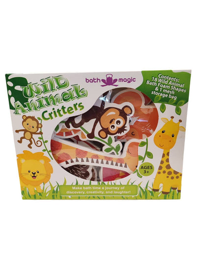 FiZZLeS Wild Animal Sticky Bath Foam Critters (18 pieces)