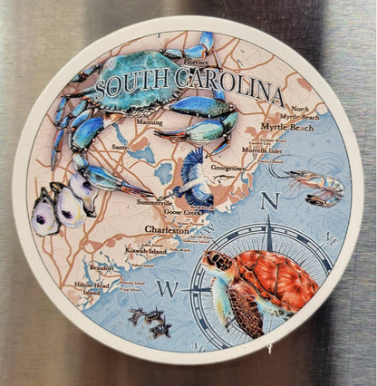 Custom Salt Life Art Map Magnets- Any Location!