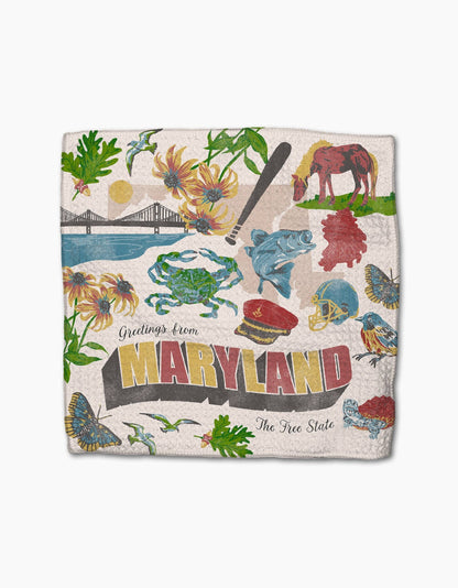 Greetings From Maryland Dishcloth Set