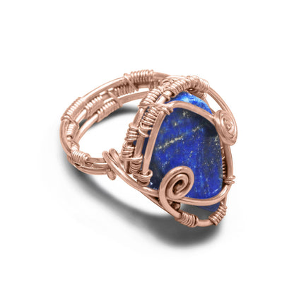 Wire Wrapped Gemstone Rings – Copper, Gold, Silver & Black Rhodium | Handmade | Wholesale Bundles
