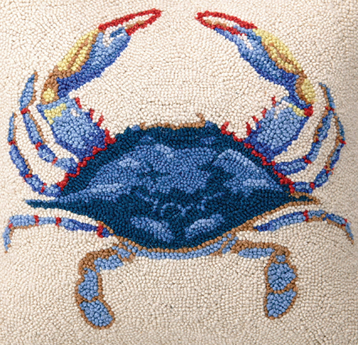 Blue Crab Hook Pillow