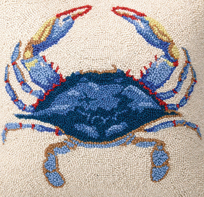 Blue Crab Hook Pillow