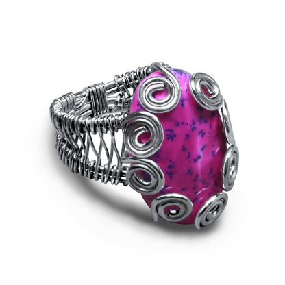 Wire Wrapped Gemstone Rings – Copper, Gold, Silver & Black Rhodium | Handmade | Wholesale Bundles