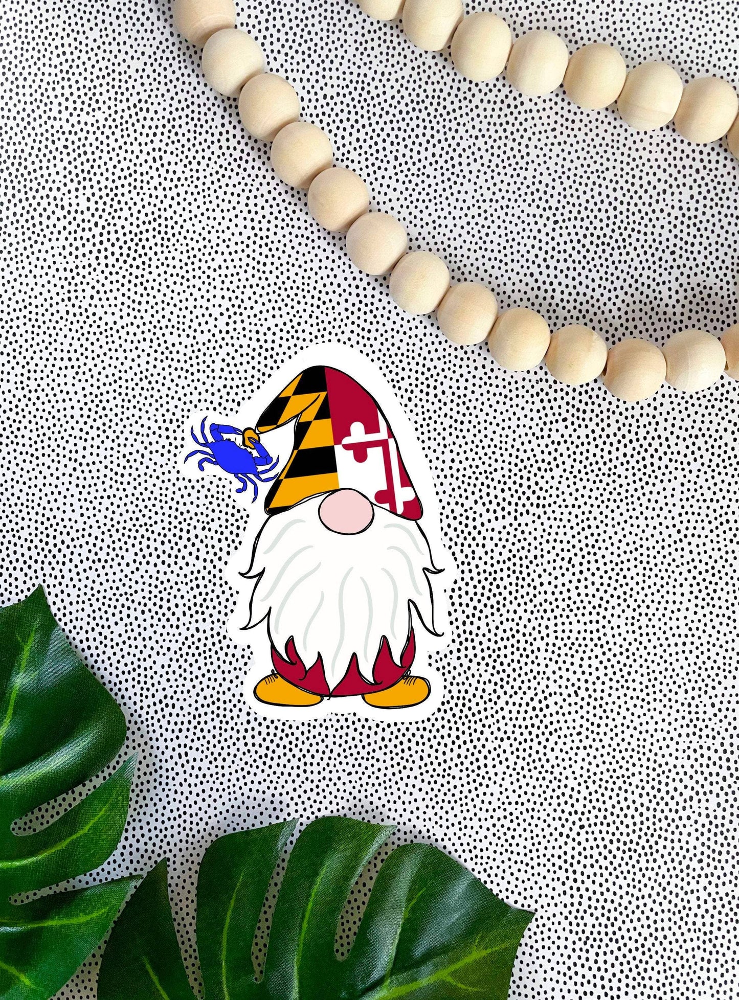 Maryland Garden Gnome Sticker 3”