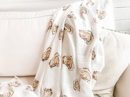 Oyster Swaddle Blanket (Unisex)