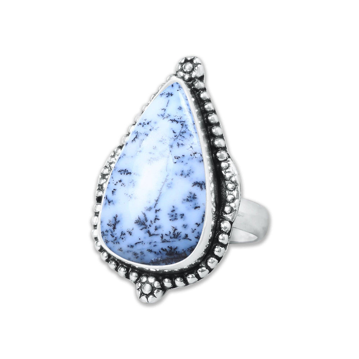 Dendrite Opal Rings – Silver-Plated, Handmade, Fern-Pattern Boho Designs (US Sizes 6–10, Non-Adjustable) | Wholesale
