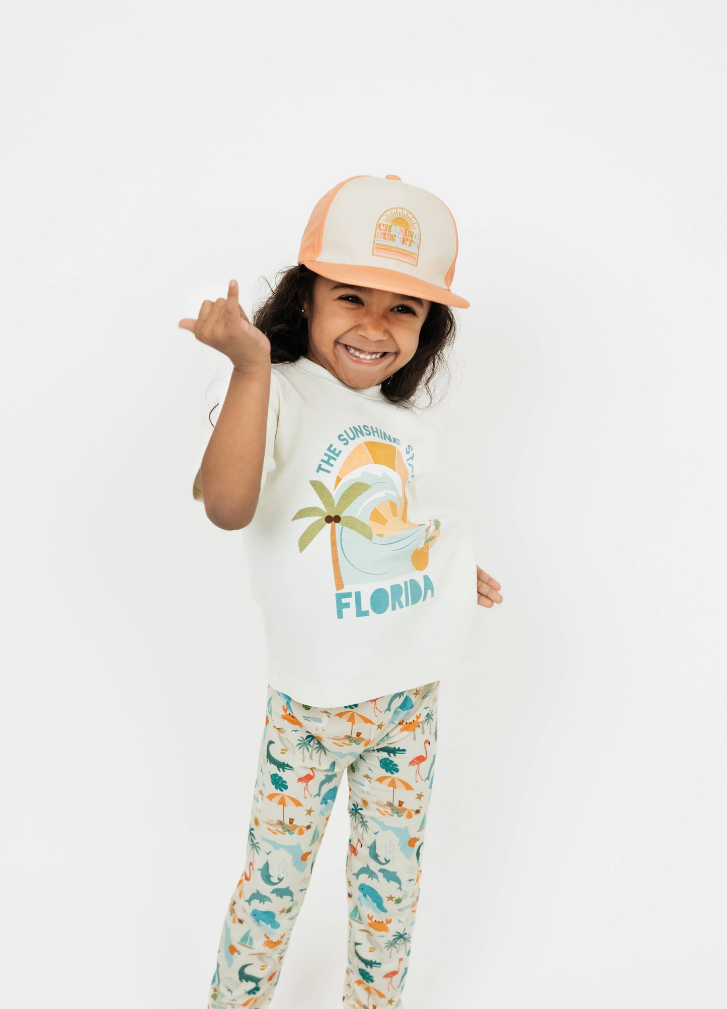 Chasing Sunsets Beachy Kids Snapback Hat