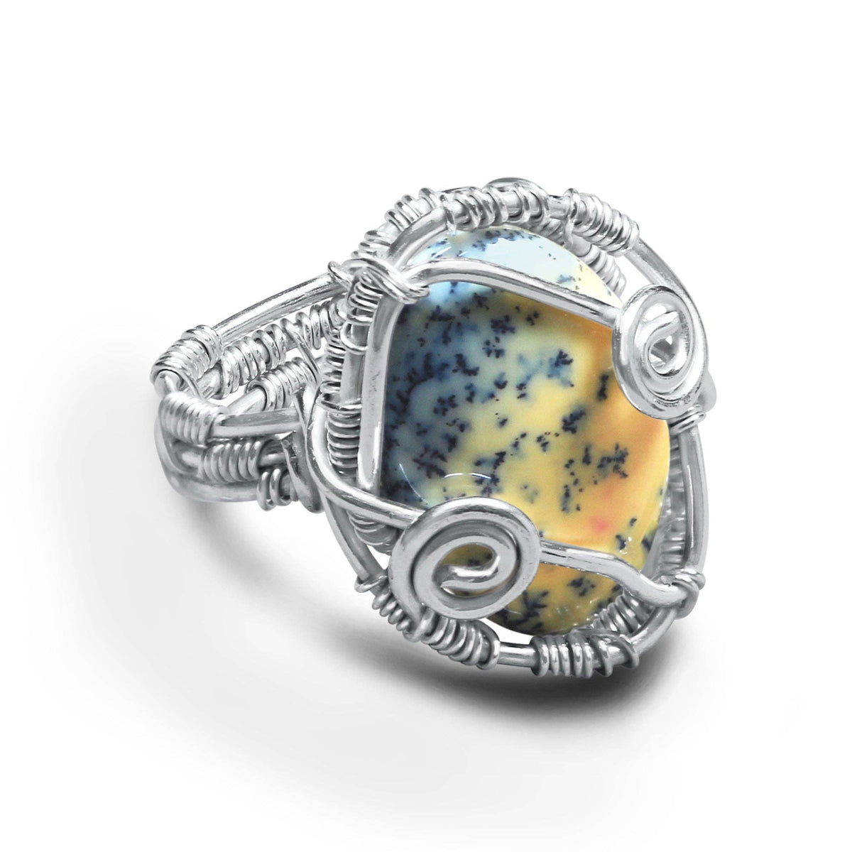 Wire Wrapped Gemstone Rings – Copper, Gold, Silver & Black Rhodium | Handmade | Wholesale Bundles