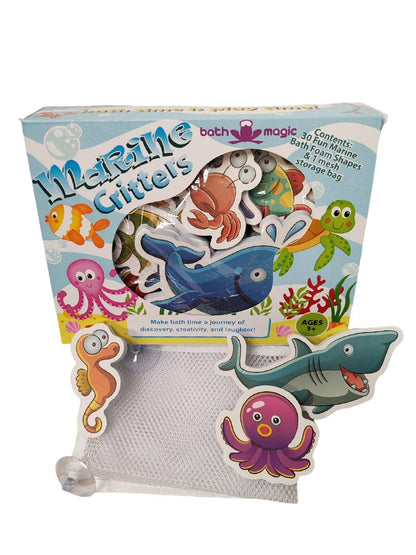 FiZZLeS Marine Animal Sticky Bath Foam Critters (30 pieces)