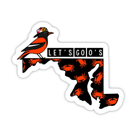 Let's Go O's Maryland Sticker
