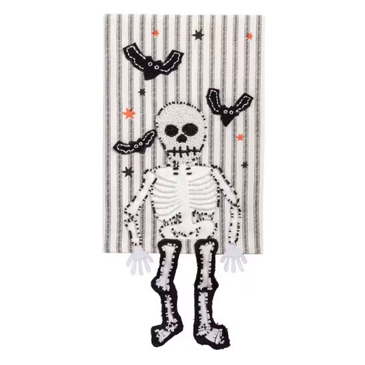 Skeleton dangle leg towel