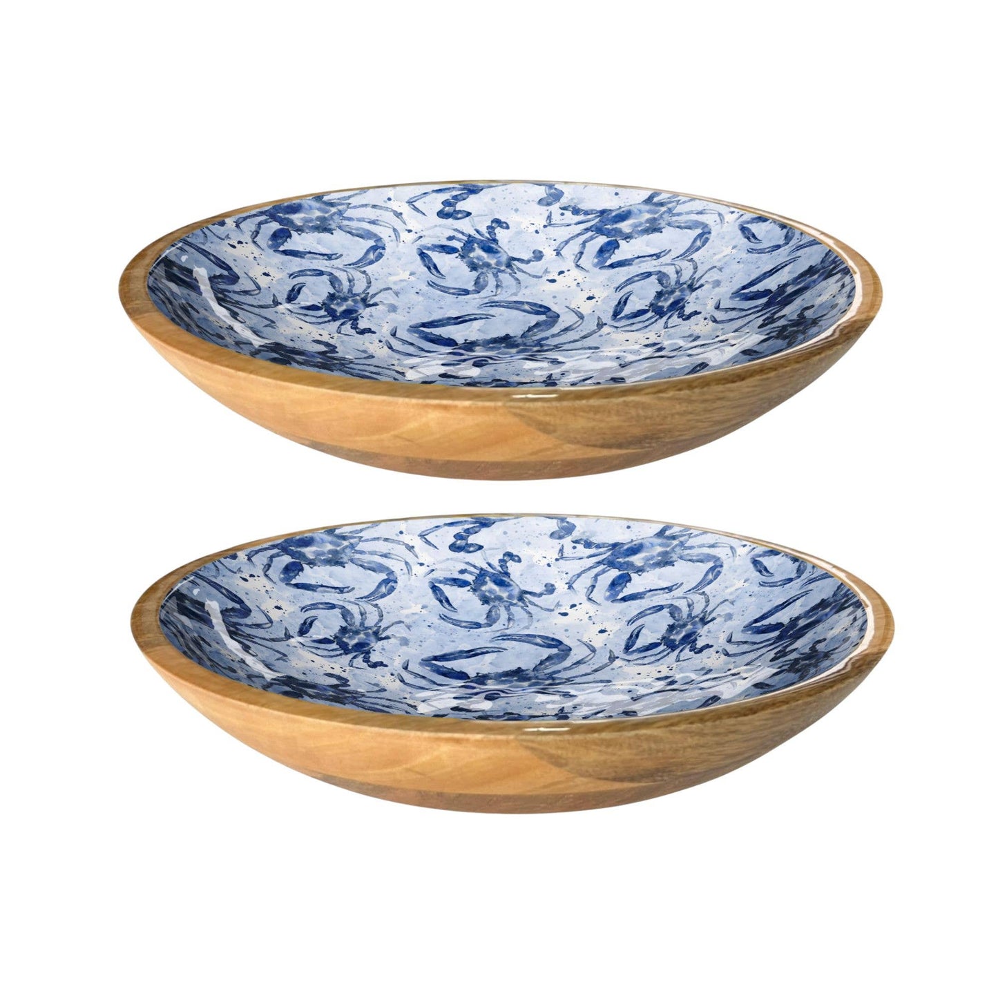 Blue Watercolor Crab Shallow (14" Pack of 2)5-50-A PREORDER
