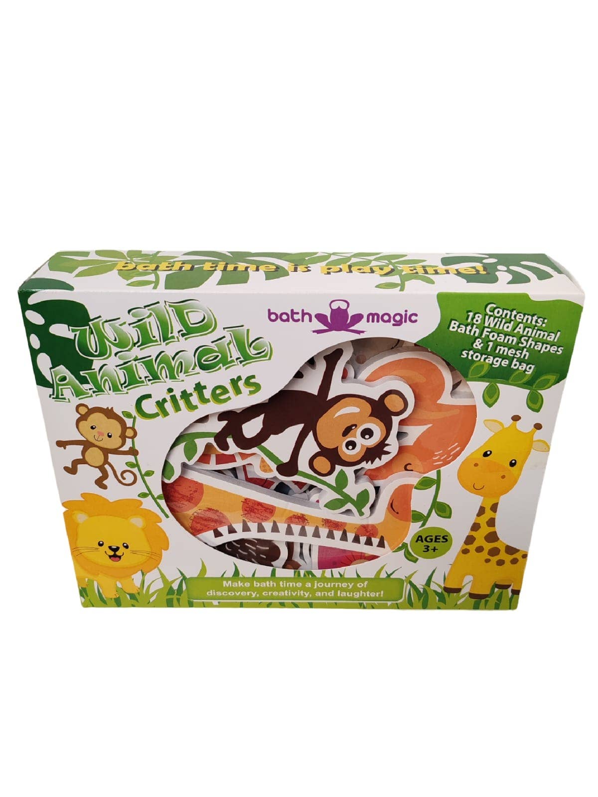 FiZZLeS Wild Animal Sticky Bath Foam Critters (18 pieces)
