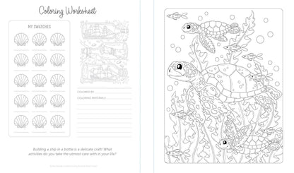 By the Seaside Coastal Coloring Book