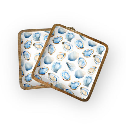 Oyster Square Trays (10" in Pack of 2) 6-32-B PREORDER