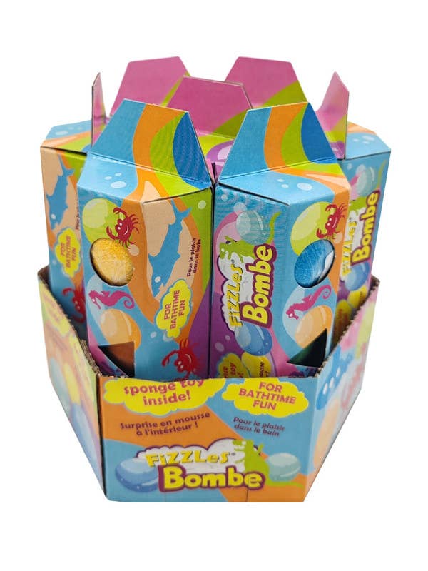 FiZZLeS Bath Bombe - Bath Bombs With A Surprise Sponge Toy