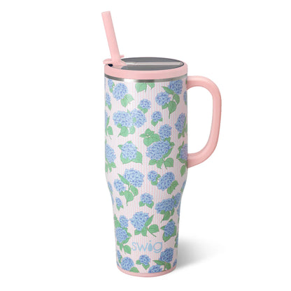 Hydrangeas mega mug 40oz.