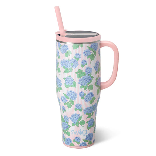 Hydrangeas mega mug 40oz.