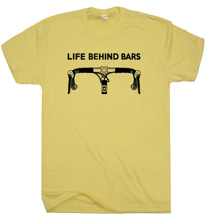 Bicycle Shirt Life Behind Bars Funny Biking Bike Riding Tee