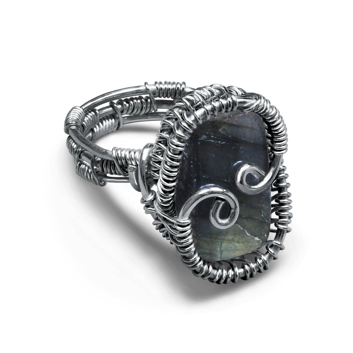 Wire Wrapped Gemstone Rings – Copper, Gold, Silver & Black Rhodium | Handmade | Wholesale Bundles