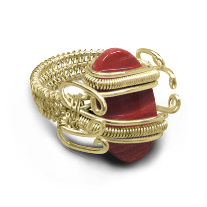Wire Wrapped Gemstone Rings – Copper, Gold, Silver & Black Rhodium | Handmade | Wholesale Bundles