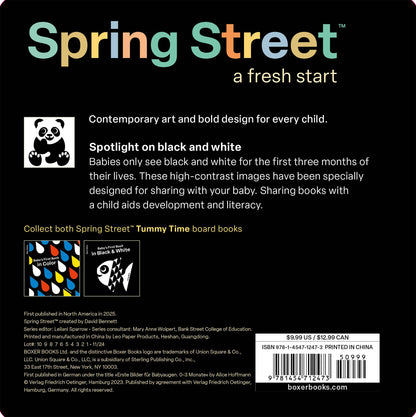 Spring Street Tummy Time: Baby's First Book in Black & White