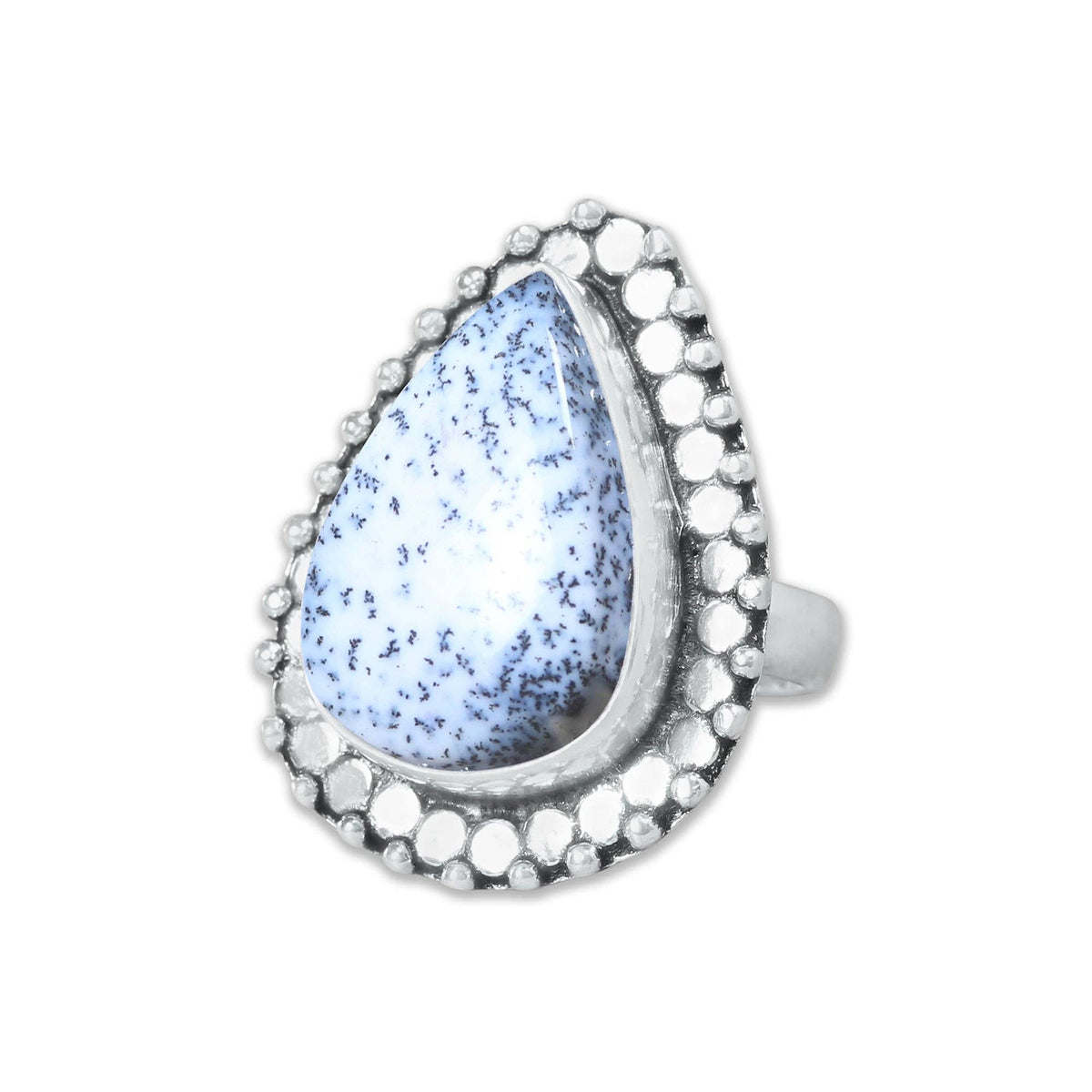 Dendrite Opal Rings – Silver-Plated, Handmade, Fern-Pattern Boho Designs (US Sizes 6–10, Non-Adjustable) | Wholesale