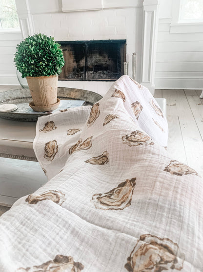 Oyster Swaddle Blanket (Unisex)
