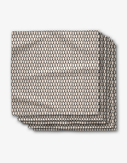 Fish Scale Scribble Dinner Napkin Set
