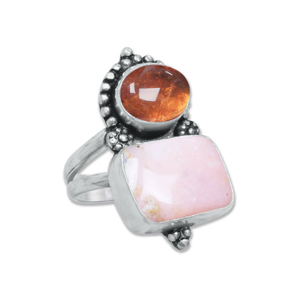 Multi-Stone Rings – Silver-Plated, Handmade, Boho Gemstone Combinations (US Sizes 6–10, Non-Adjustable) | Wholesale