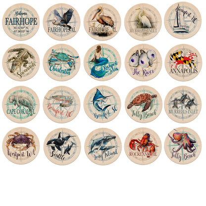 Mini Magnets- Wood, Custom Designs- up to 3 Designs per Case