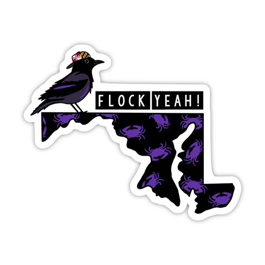 Flock Yeah Ravens Sticker