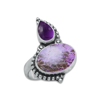 Multi-Stone Rings – Silver-Plated, Handmade, Boho Gemstone Combinations (US Sizes 6–10, Non-Adjustable) | Wholesale