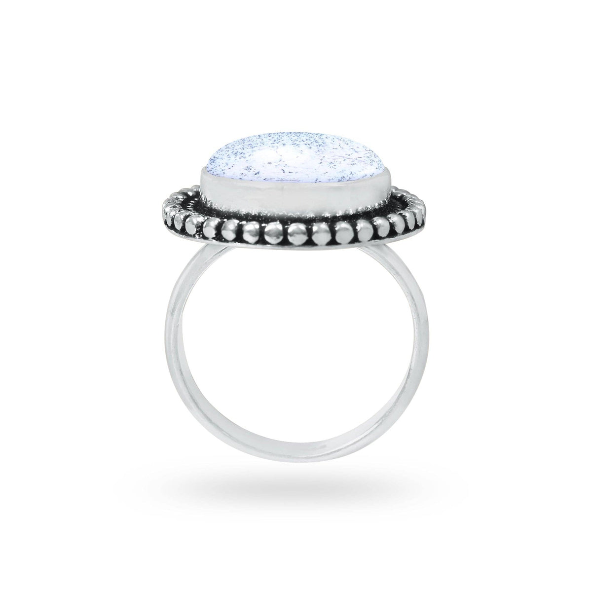 Dendrite Opal Rings – Silver-Plated, Handmade, Fern-Pattern Boho Designs (US Sizes 6–10, Non-Adjustable) | Wholesale