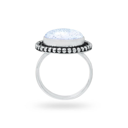 Dendrite Opal Rings – Silver-Plated, Handmade, Fern-Pattern Boho Designs (US Sizes 6–10, Non-Adjustable) | Wholesale
