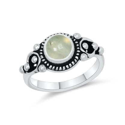 Dainty Stacking Rings – Silver-Plated, Assorted Natural Crystals, Boho Style | Wholesale