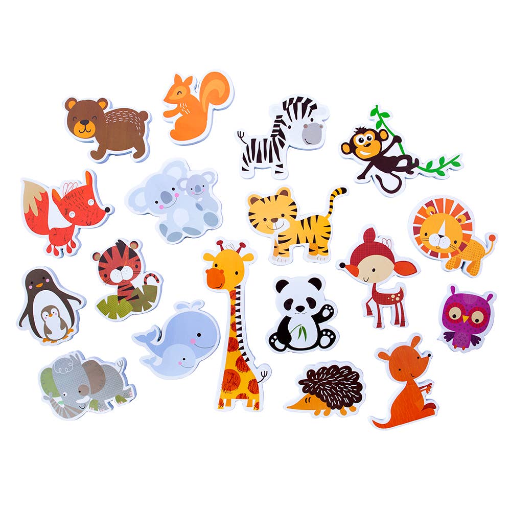 FiZZLeS Wild Animal Sticky Bath Foam Critters (18 pieces)