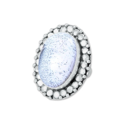 Dendrite Opal Rings – Silver-Plated, Handmade, Fern-Pattern Boho Designs (US Sizes 6–10, Non-Adjustable) | Wholesale