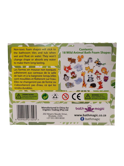 FiZZLeS Wild Animal Sticky Bath Foam Critters (18 pieces)