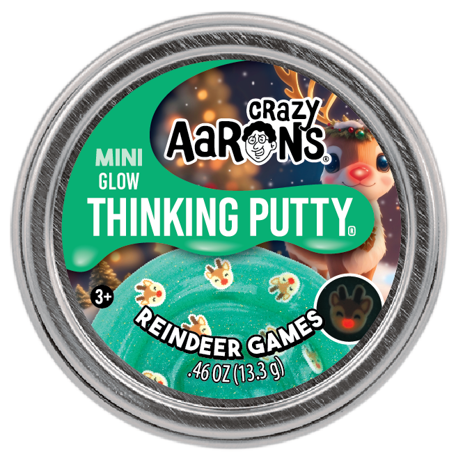 Mini Reindeer Games - 2" Thinking Putty Tin